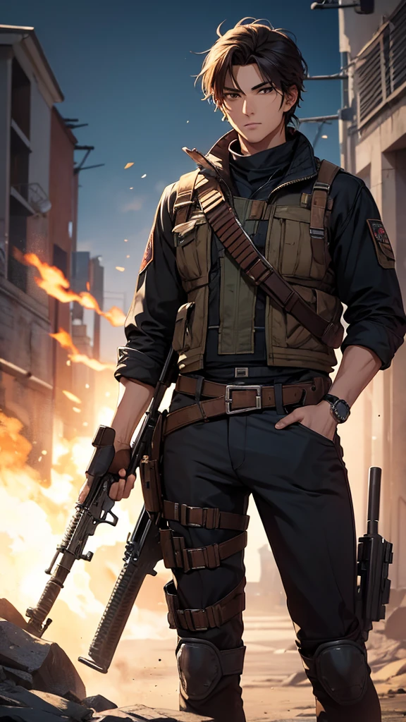 Male Gunslinger with rifle