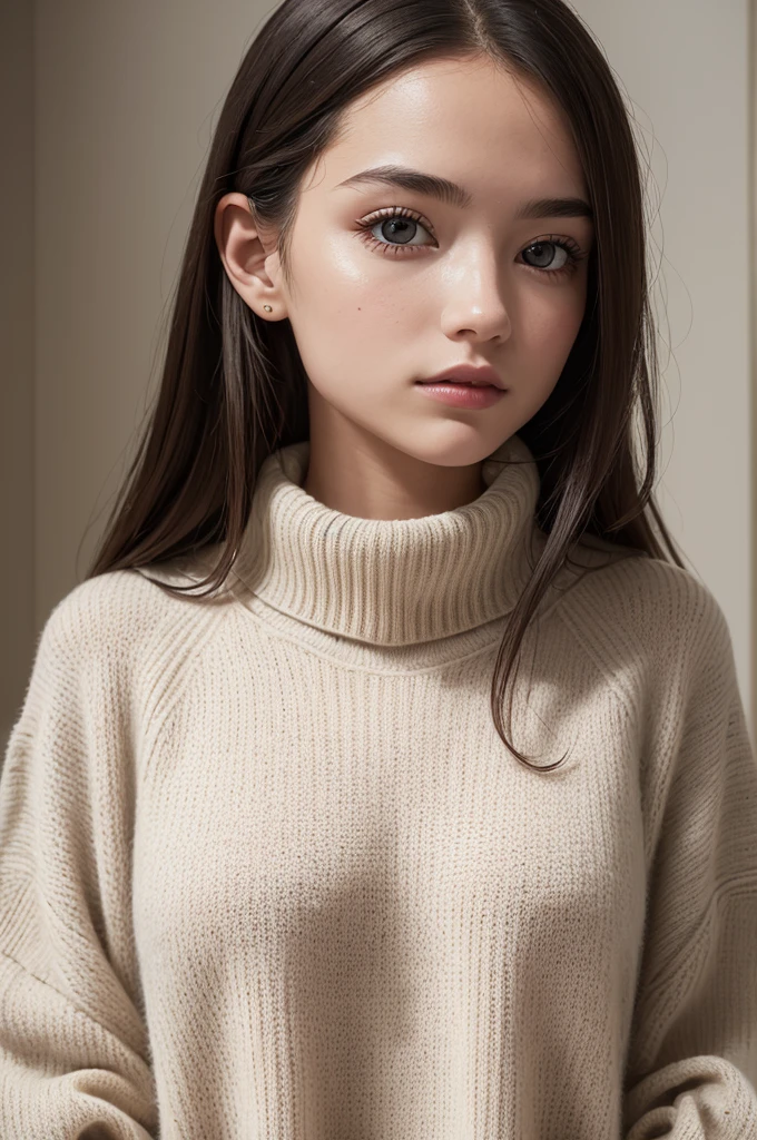((best qualityer)), ((work of art)), (detailded), 1 girl, ombro to ombro sweater,