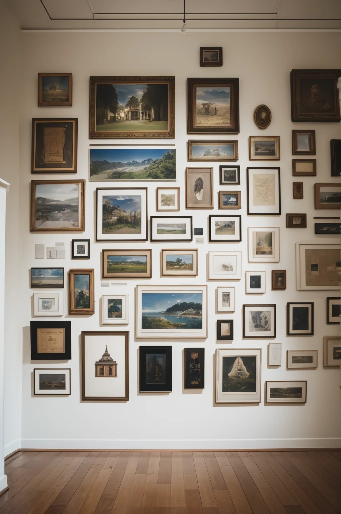 Horizontal museum wall