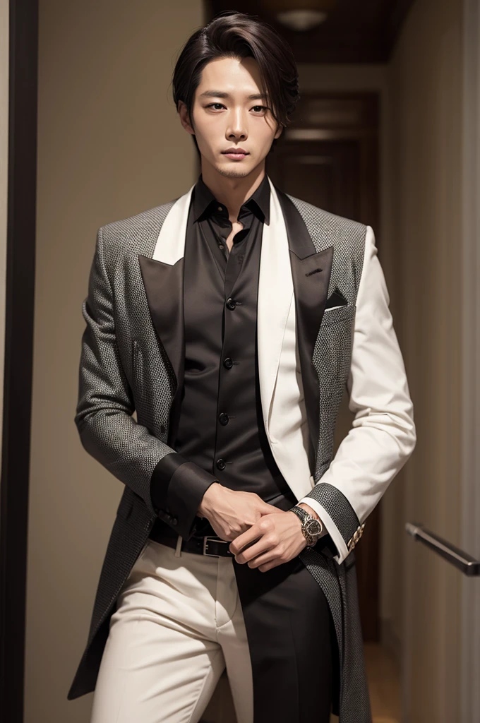 Boa Hancock dressed in men's clothing