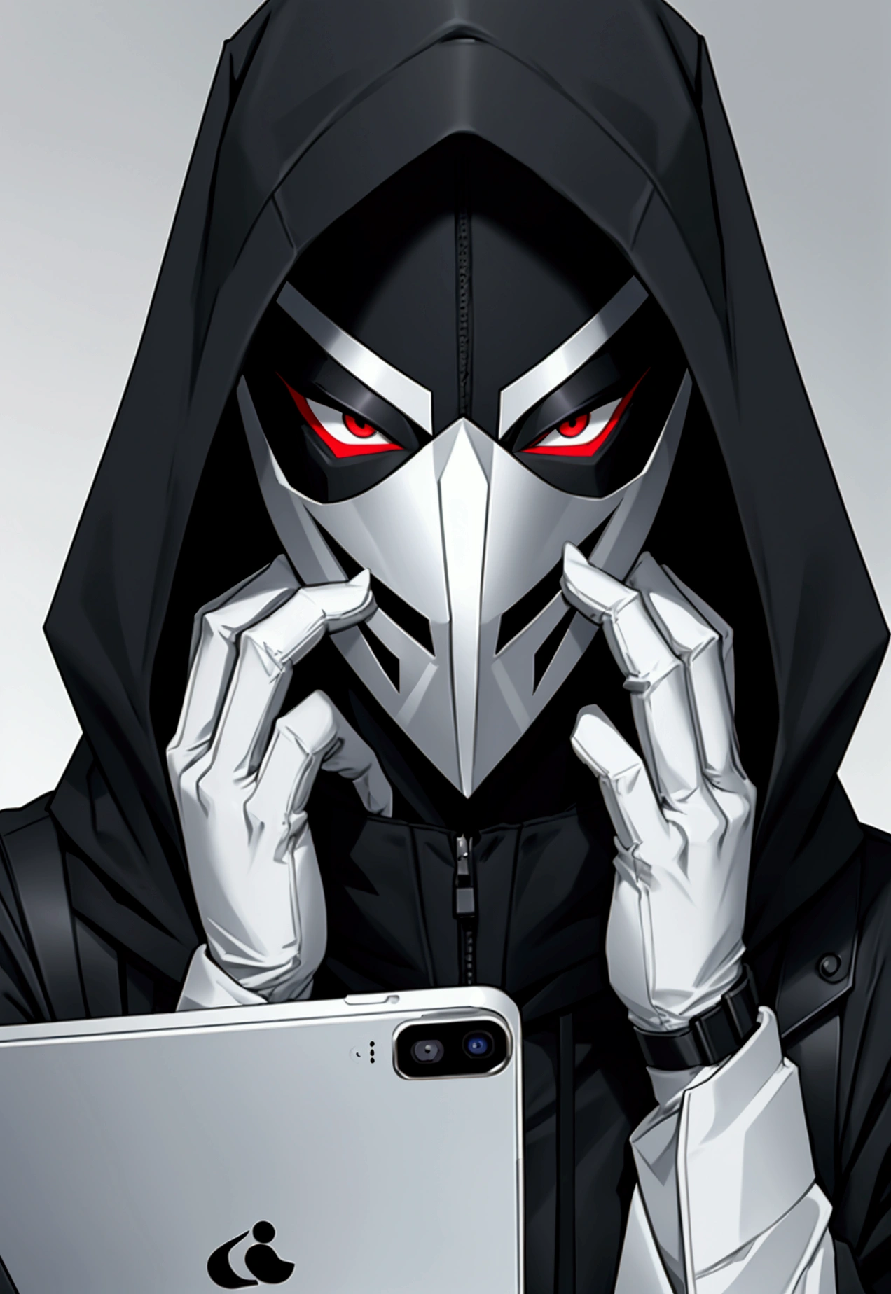 sharp guy with hood and black mask holding a smartphone, hq 4k phone wallpaper, phone wallpaper, phone wallpaper hd, hd phone wallpaper, anonymous, 4 k wallpaper, 4 k wallpaper, anonymous, anonymous mask