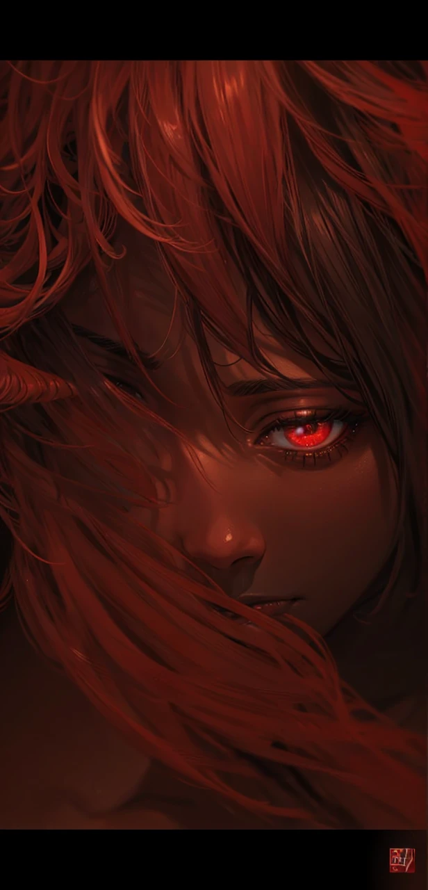 a black male boy, around 20 years old, in a red room, detailed facial features, beautiful detailed eyes, beautiful detailed lips, extremely detailed face, intricate expression, dramatic lighting, high contrast, digital art, hyper realistic, cinematic, vibrant colors, dramatic shadows, moody atmosphere