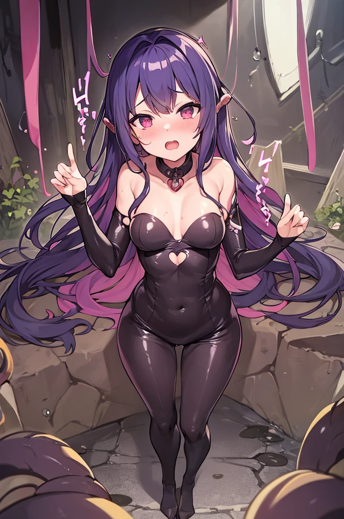 master piece (Super image quality, high resolution, high quality:1.4) (super erotic: 1.5),good workmanship,colorful anime, real sensual BREAK one girl beautiful cute ((dark skin)) Purple short hair, star hair ornament BREAK Good body, good posture, correct fingers, good hands, good mouth, good neck, good breasts, good thighs, good face, good hair, BREAK I like rough sex swaying hair BREAK darkness, nest of tentacles Confinement, humiliation,fluffy tentacles orgies, pleasure, a woman who can't stand a cock.Big breasts, big butt, thighs, shine,pink nipples, sweaty, hot,blush, cream, oil,mist,Sissy,hips move,exercise vigorously have sex,harmonious shape,A swarm of wriggling tentacles,soapy, mucus, bright,, droplets,pleasure, climax,rock bath,I'm spoiled, BREAK I'm drunk,Sticky, lewd, lewd tentacles,A tentacle nursery, with a girl on it.More swarms of tentacles fill up.Stunned, I thrust into her pussy.play with, be played with,thick mucus, splatters,Erection, licking, entangled,unclean, vulgar, annual heat cycleobscene,Dress, eagerly awaited, anticipation,slugs, worms, nematodes,writhe, tremble, leak,Creampie, fertilization, scream,I'm showing off,Transparent, sticky, cheeks, BREAK A seductive waist, a lazy mouth,Seductive eyes,Hand on cheek, ,reflection of light,spreading my legs,attention before,raise one's hips,is completed,BREAK Sexual love, falling in love, not being able to escape,I'm your master's slave,Please punish the naughty bitch,blissful reward,Please torture me more,I only think about naughty things,she is a walking erogenous zone,I'm happy when a cock enters my pussy,I have no sense of chastity, I forget myself with excitement,soft,Make it the most perverted and lewd,It hurts,tears of joy,A little frustrating,Cumming! come up and rise,Nho!