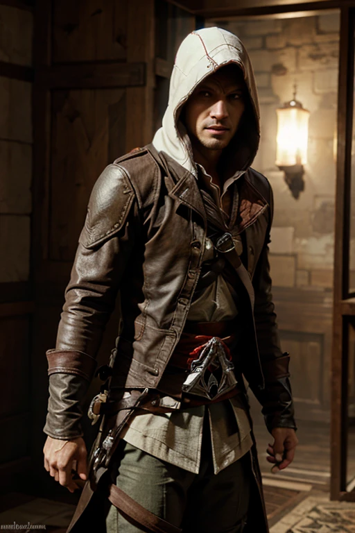 make him more caucasian and with assassins creed clothes