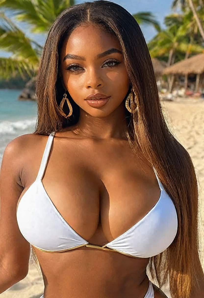 (best high quality:1.5), work of art, (8k), extremely detailed, (High details:1.4), Solo, ((HotLexi)), Angolan girl with 24 years old, (bikini), (pretty perfect model face:1.4), ((perfect hot body)), BREAK, ((round breasts)),