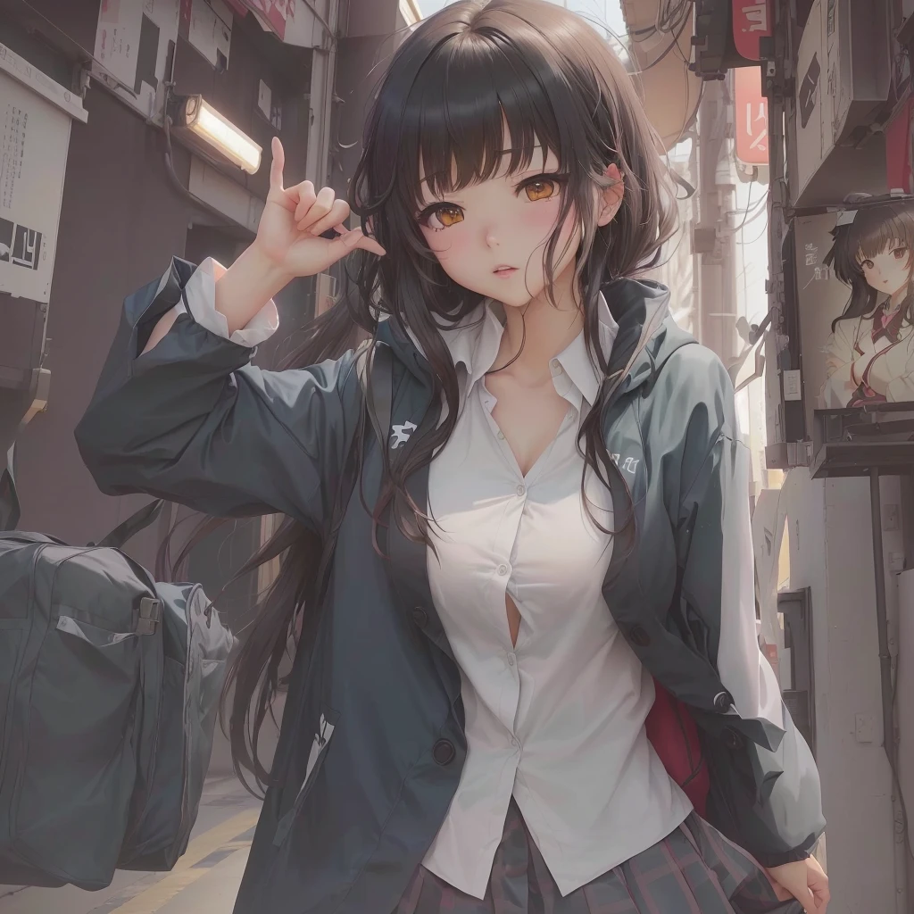 通りを歩いているAnime Girls, Anime Style 4 k, Anime Moe Art Style, Gwaiz, Anime Style. 8k, artwork in the style of Gwaiz, Beautiful anime school girl, Smooth anime CG art, Anime Art Wallpapers 8K, 4k anime wallpaper, Anime Girls, 4K Manga Wallpapers, 若いAnime Girls