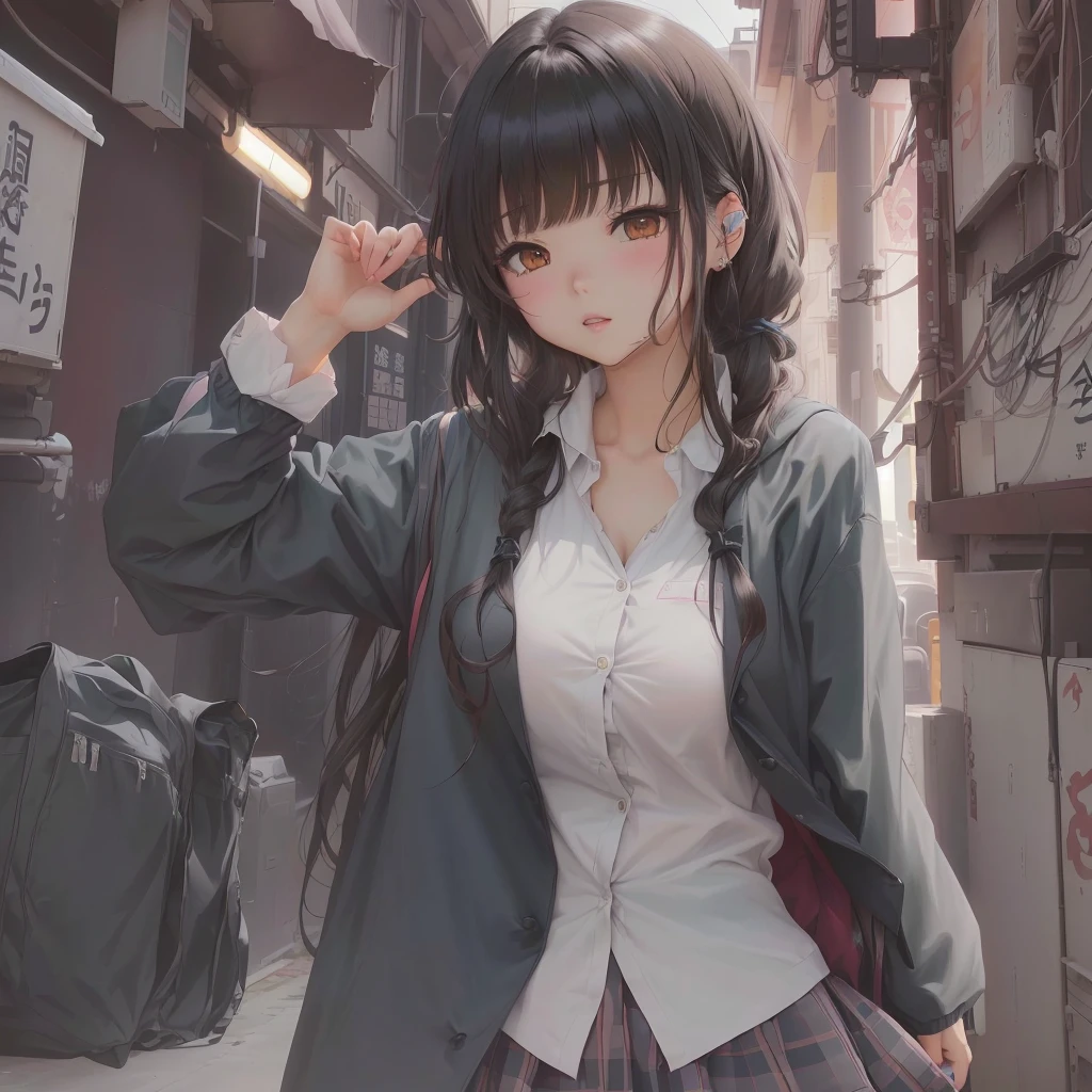 通りを歩いているAnime Girls, Anime Style 4 k, Anime Moe Art Style, Gwaiz, Anime Style. 8k, artwork in the style of Gwaiz, Beautiful anime school girl, Smooth anime CG art, Anime Art Wallpapers 8K, 4k anime wallpaper, Anime Girls, 4K Manga Wallpapers, 若いAnime Girls