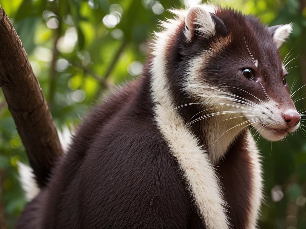 Beastman rmine slim Carnivora Mustelidae cool male Overall view Handsome