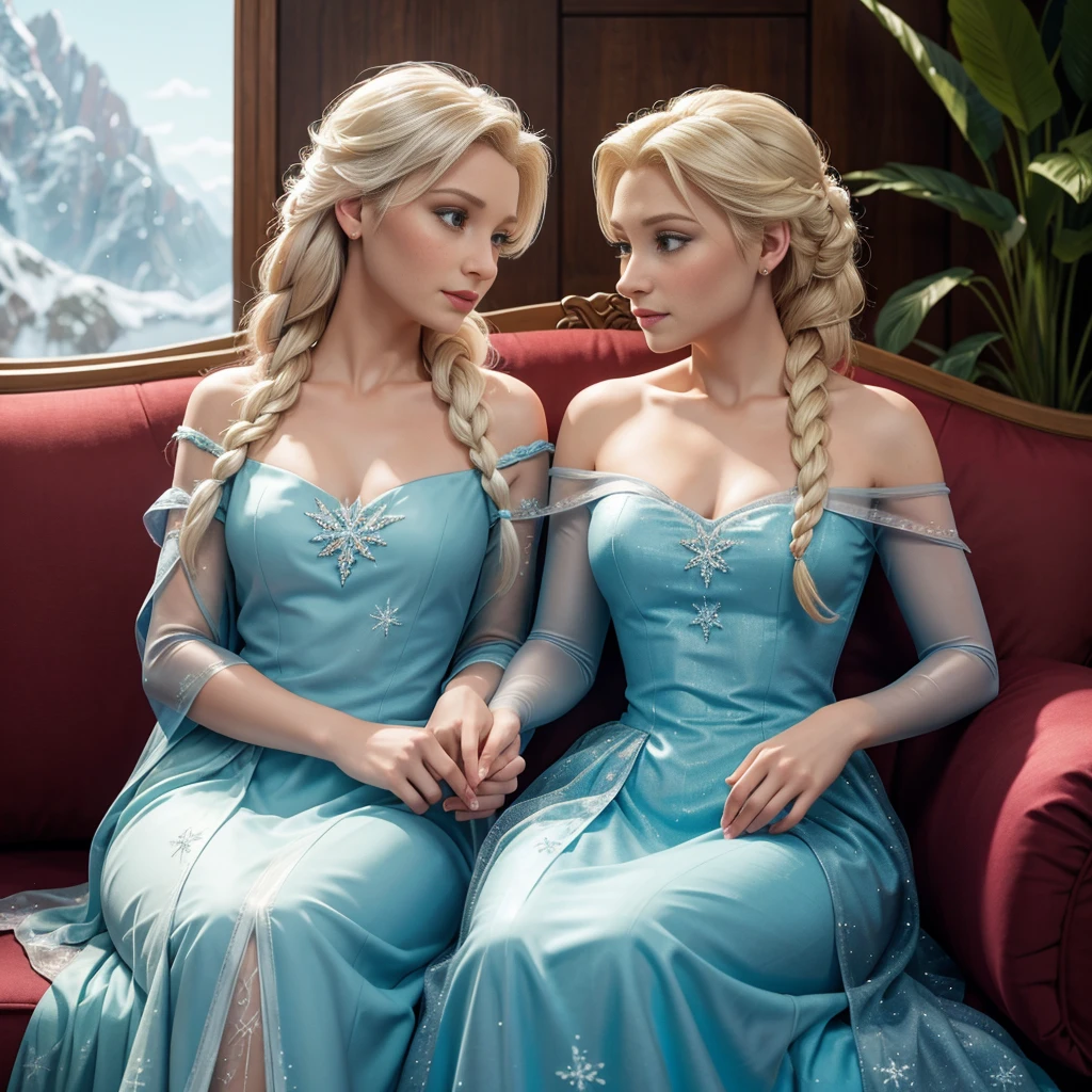 The fairy godmother, depicted as a sassy and stylish woman, gives Cinderella a thumbs-up and a wink.