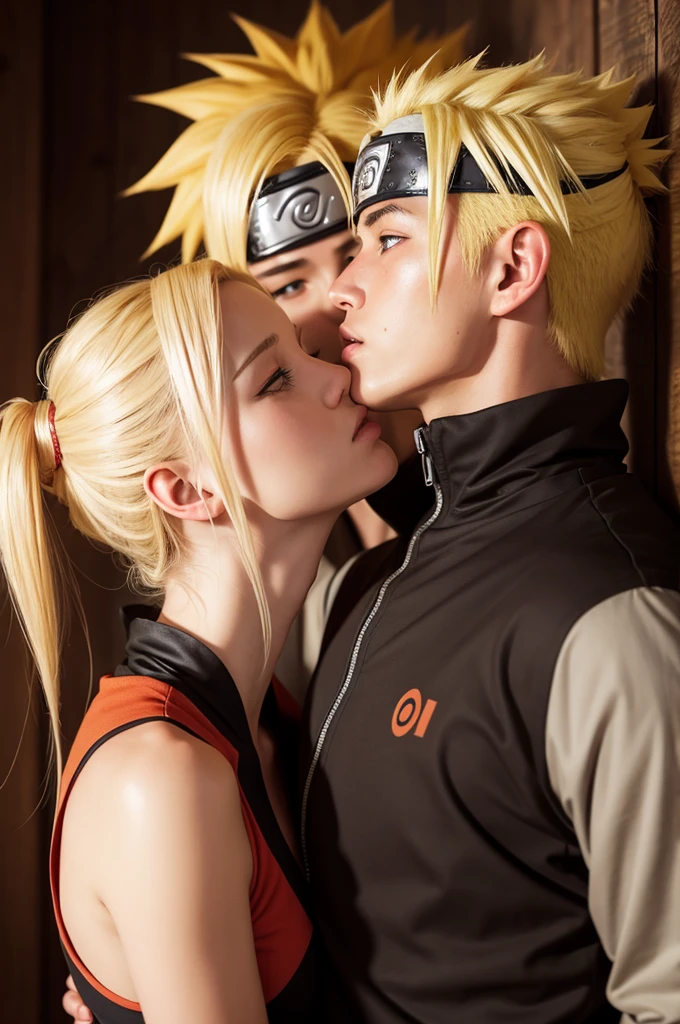 Naruto kissing Ino