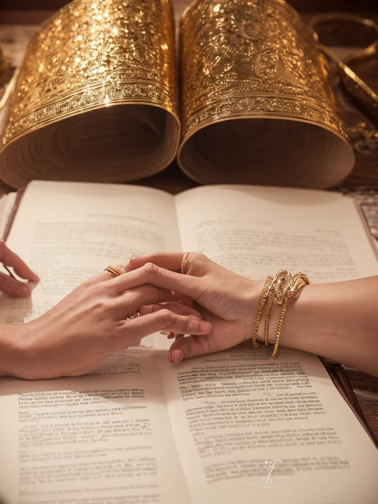 Here’s a more detailed visual suggestion for the cover of "The Marriage Bargain":
1. **Background**:
- Use a rich, textured background, like a deep navy or burgundy, which can convey a sense of sophistication.
2. **Central Imagery**:
- **Marriage Contract**: A partially unrolled scroll or document with a visible signature line, possibly with a gold or silver pen beside it.
- **Wedding Rings**: Place two intertwined rings on the contract, symbolizing the union and agreement.
3. **Accent Details**:
- **Bridal Bouquet**: A subtle overlay of a bouquet or flower petals around the edges can add a romantic touch.
- **Silhouette of a Couple**: A faint, elegant silhouette of a couple holding hands or facing each other, positioned near the bottom or side of the cover.
4. **Title and Author’s Name**:
- **Title**: Use a bold, elegant serif font for "The Marriage Bargain," perhaps in a gold or white color to stand out against the dark background. Consider a slight shadow or embossing effect for added depth.
- **Author’s Name**: Place it below the title in a smaller, complementary font. This could be in a clean, modern sans-serif to contrast with the title’s style.
5. **Overall Design**:
- Keep the design balanced and uncluttered to ensure the title is the focal point. The imagery should enhance the theme without overwhelming the text.
This design approach will help convey both the romantic and contractual aspects of "The Marriage Bargain."