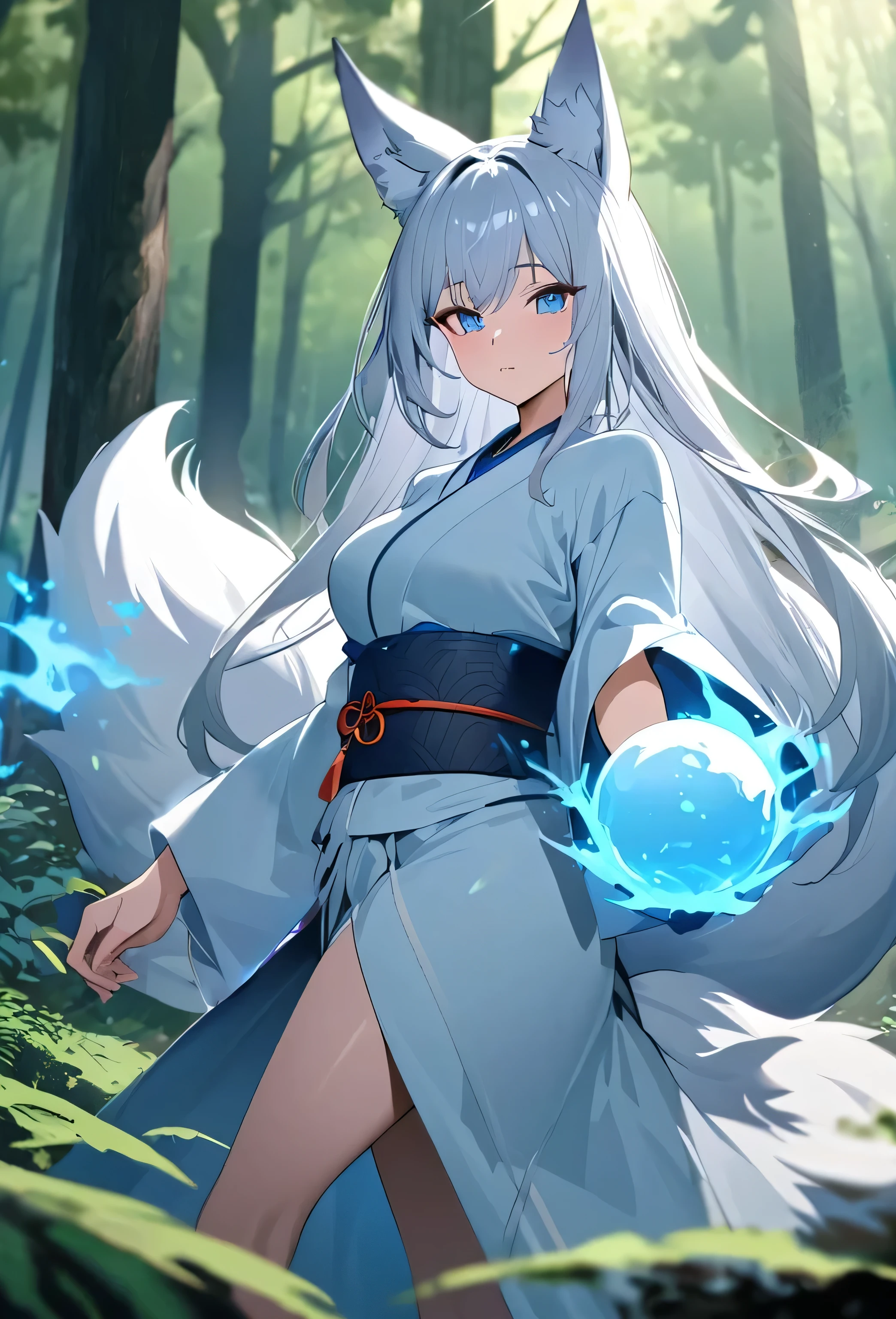 Kimono sleave and hand