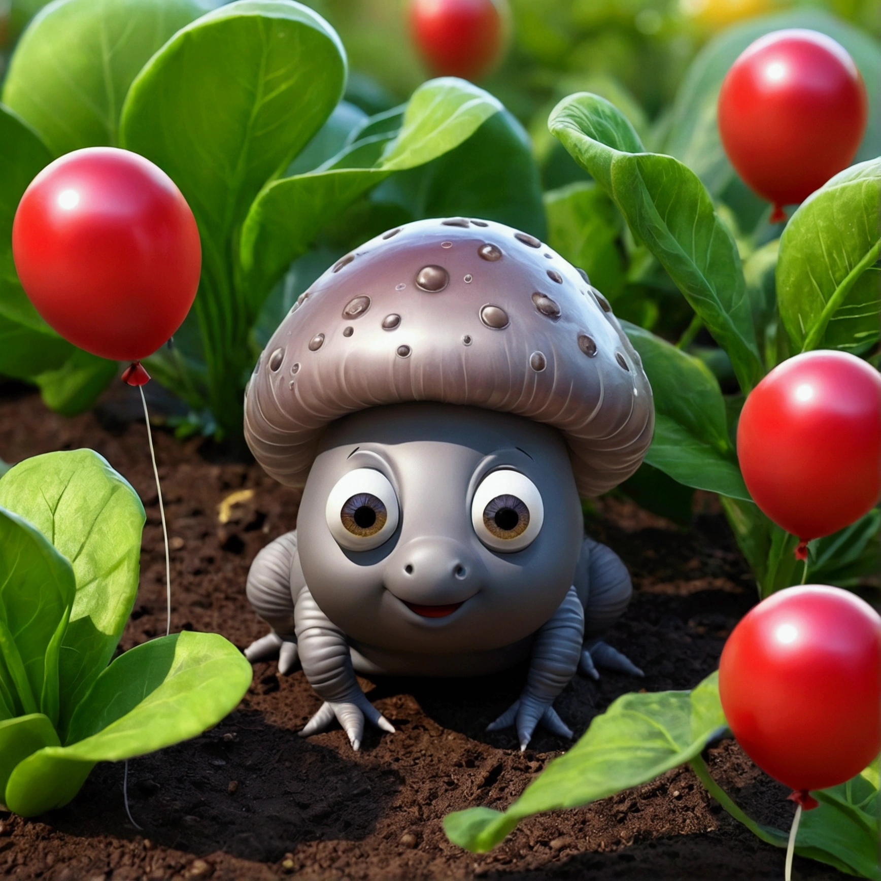 mushroom, сольный гриб с глазами, один гриб, champignon1, cartoon, anime, шампиньон with eyes, salted гриб, brightness, Style Comics, vegetable balloons, woodlice, beautiful in the garden, balloons, plants, flowers, vegetable, vegetable balls, balls, excellent HD quality, comics, cartoon, высокое разрешение, masterpiece, accuracy, accuracy, Best quality, in detail, high detail, high quality, very detailed,vegetable, овощь, brightness, Style Comics, vegetable balloons, красивый гриб на грядке, на грядке, balloons, plants, vegetable, vegetable balls, balls, excellent HD quality, comics, мультфильмВысокое разрешение, Шедевр, Точность, Точность, Лучшее качество, Детально, Высокая детализация, Высокое качество, Очень детально,овощ, овощи, зелёная ботва, красная морковь