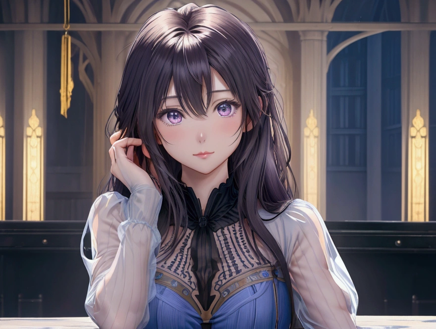 One woman、Draw the whole body from head to toe。Similar to Violet Evergarden from the anime、Smooth skin、RAW images、High definition、High resolution、high resolution