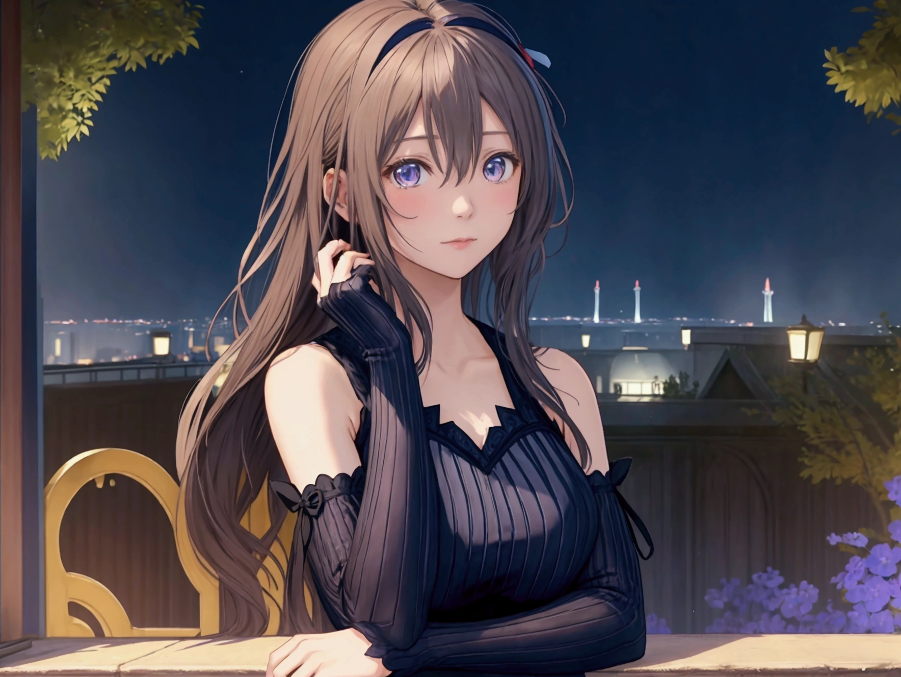 One woman、つま先から頭までwhole bodyを描いてください。Similar to Violet Evergarden from the anime、Smooth skin、whole body、whole body、Please draw from head to toe。RAW images、High definition、High resolution、high resolution