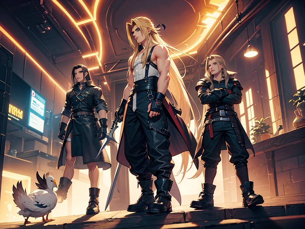 Vincent from Final Fantasy 7 movie as a duck
