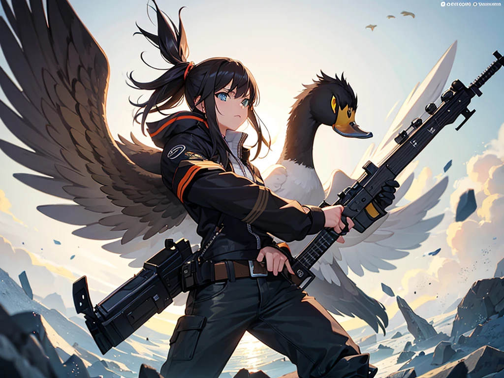 Badass duck