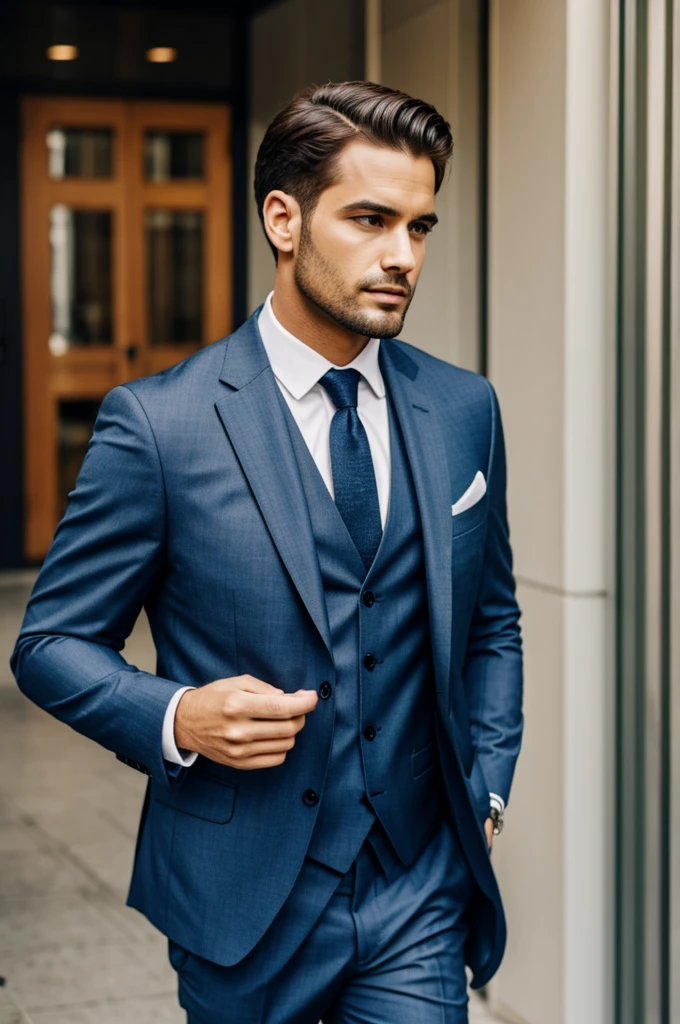 Man with a suit on