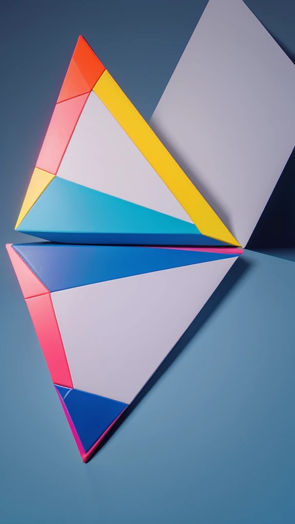 Create a colorful background with a simple geometric pattern, like triangles or squares, in a vibrant color palette. Use a combination of two or three contrasting colors to create an attractive, clean visual effect, without overloading the design