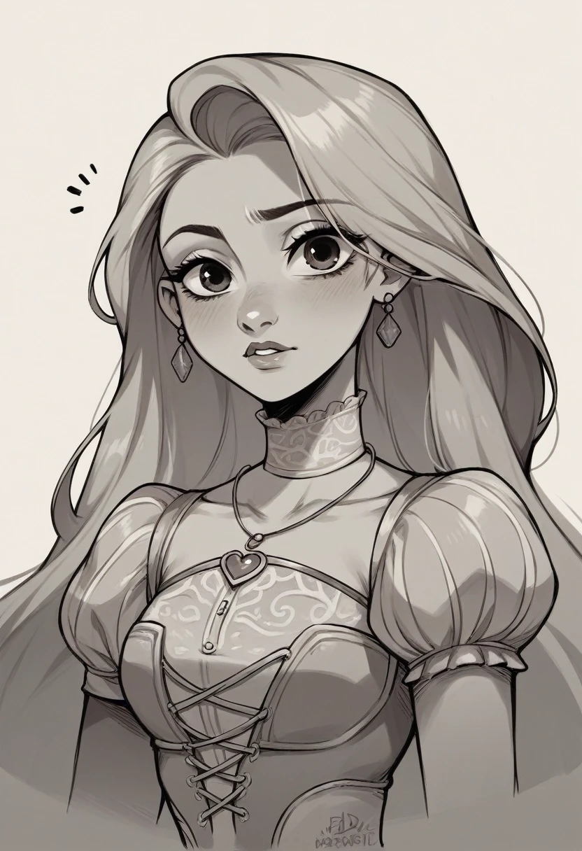 Draw Princess Rapunzel