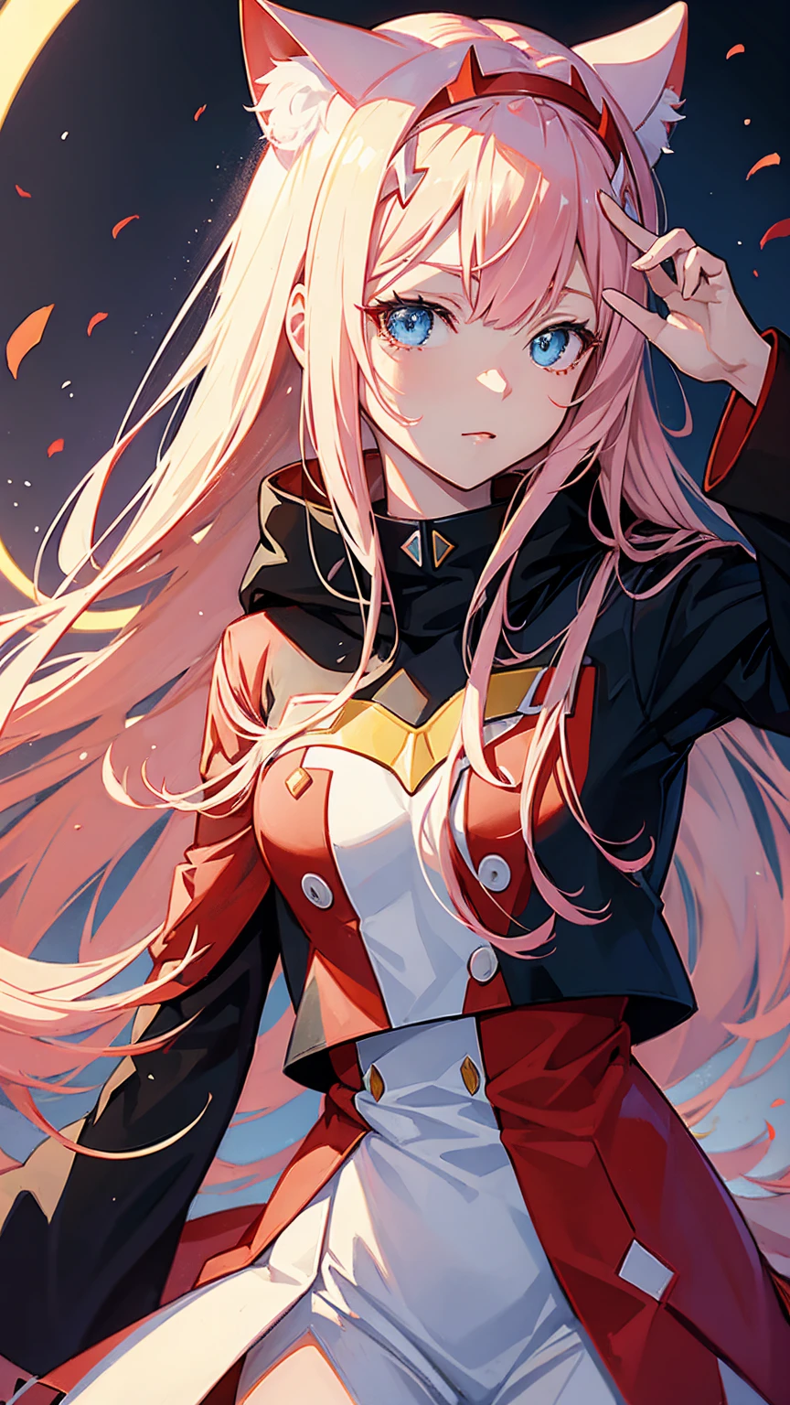 Zero Two, darling in the franxx, cat ears