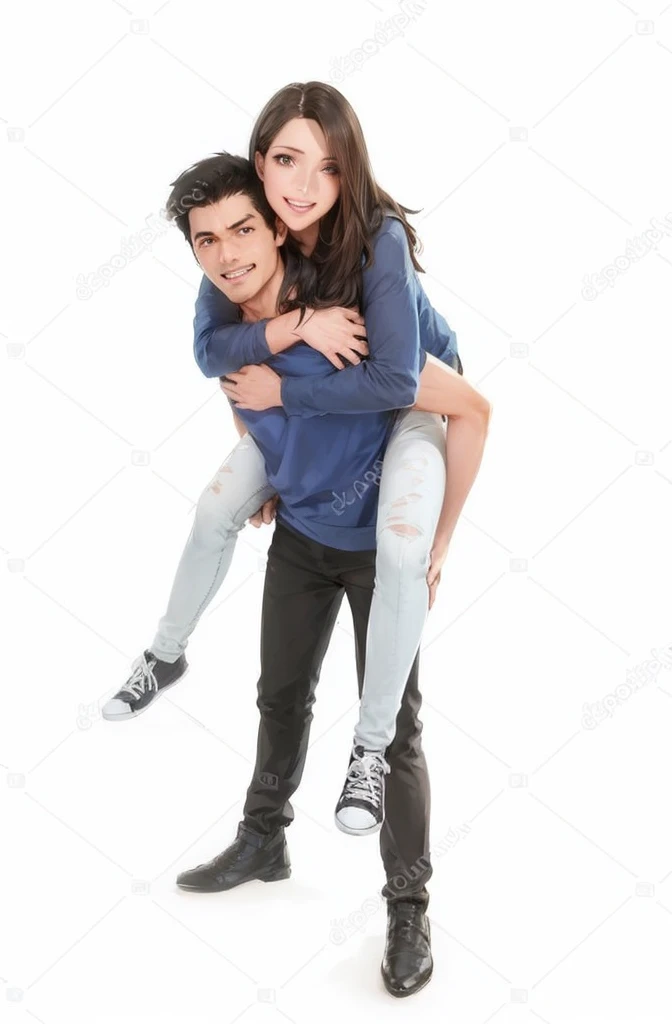 Please create a male anime and female anime