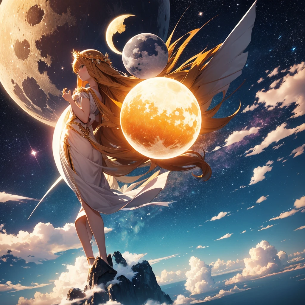 Sun and moon creation of the world