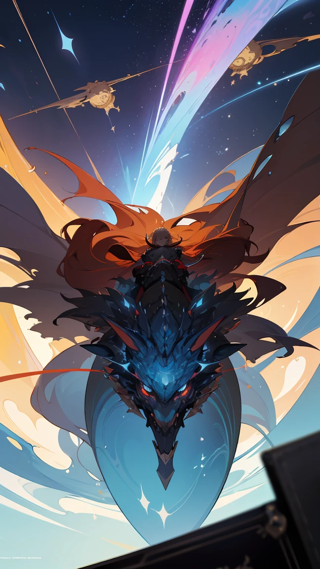 An open-cover book floating in the center of the image, with pages scattering as if being turned by an imaginary wind. Each page displays varied scenes and elements representing different genres and worlds, like dragons in a medieval kingdom, spaceships in the distant future, post-apocalyptic settings and mystery characters.Ao redor do livro, there is a halo of ethereal light, symbolizing creativity and freedom. Stars and nebulae may be visible in the background, suggesting the idea that imagination is limitless and without borders.Image style should be vibrant and dynamic, with rich details that capture the essence of different worlds and stories. This will help convey the idea that anything can be created and explored in the "Master of Narrative".
