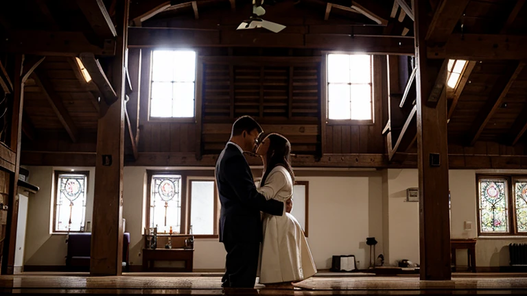 Couple praying with great faith
