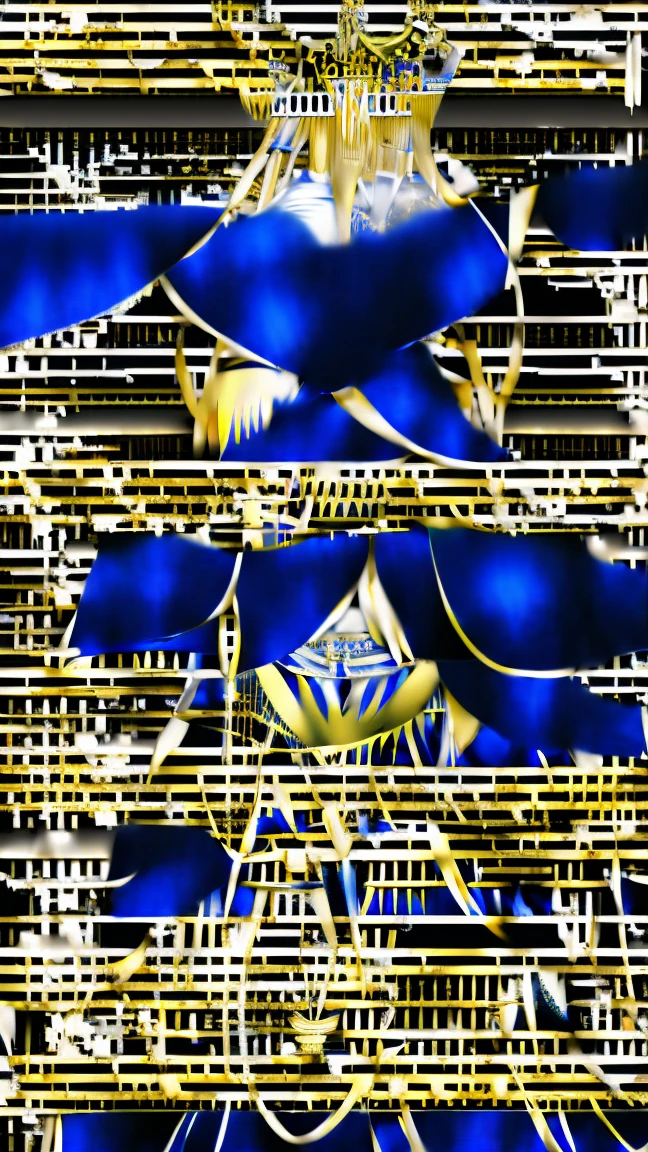 Egyptian crown, artoria pendragon \(fate\), blue robes, golden bracelets, Egyptian accessories, white short skirt, artoria pendragon (fate), saberface, (black hair), ((dark skin)), male, man, blue eyes, solo, standing, full-body shot, Egyptian desert background