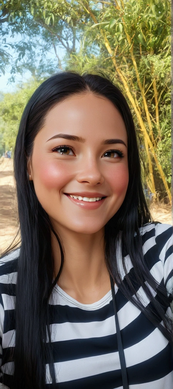 woman with smile