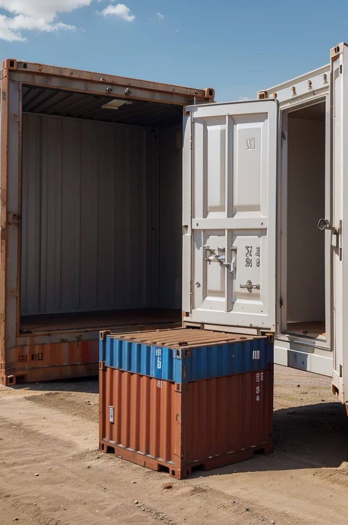 photo of containers on the right side
