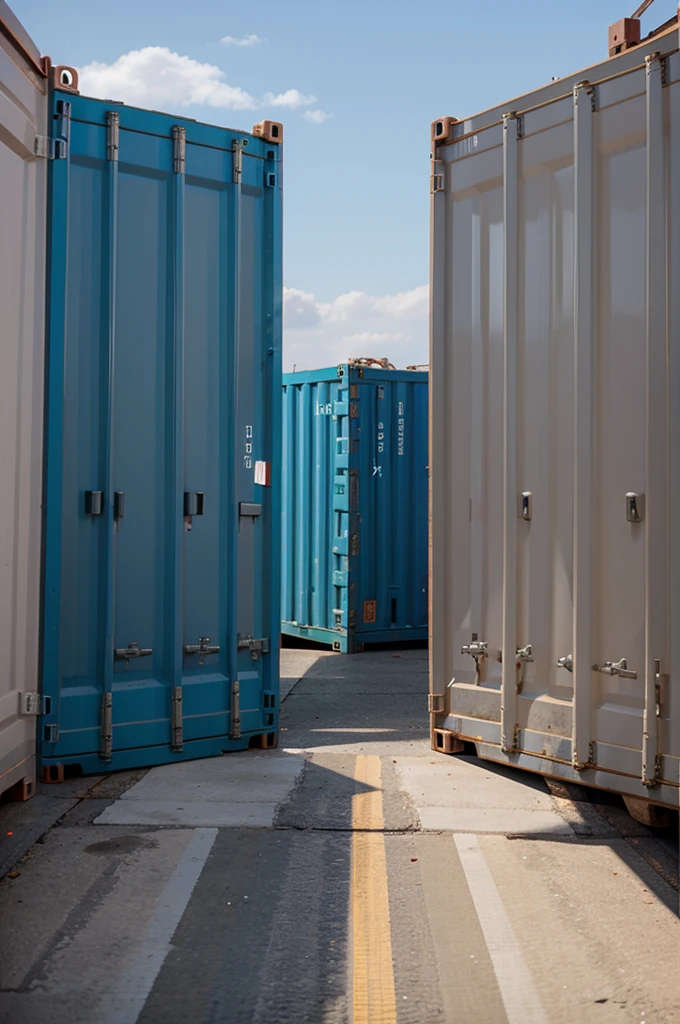 photo of containers on the right side