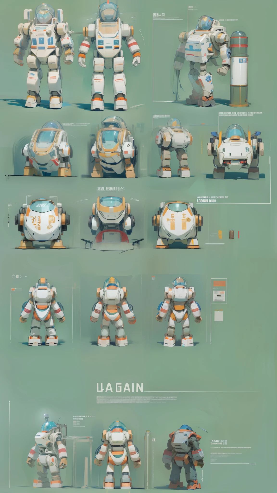 Lunar exploration robot、Simple Background