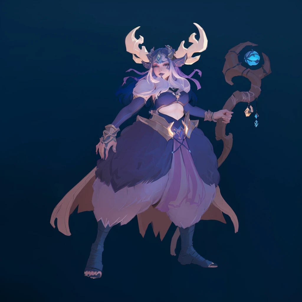 there is a woman with a horned head and a long horned tail, spirit fantasy concept art, Epic girl magician character, The concept of a fantasy character, dark enchantress full view, character design competition winner, mighty plump female enchantress, dark witch character, Human :: enchantress, full portrait of an elementalist, dark enchantress fullbody pose