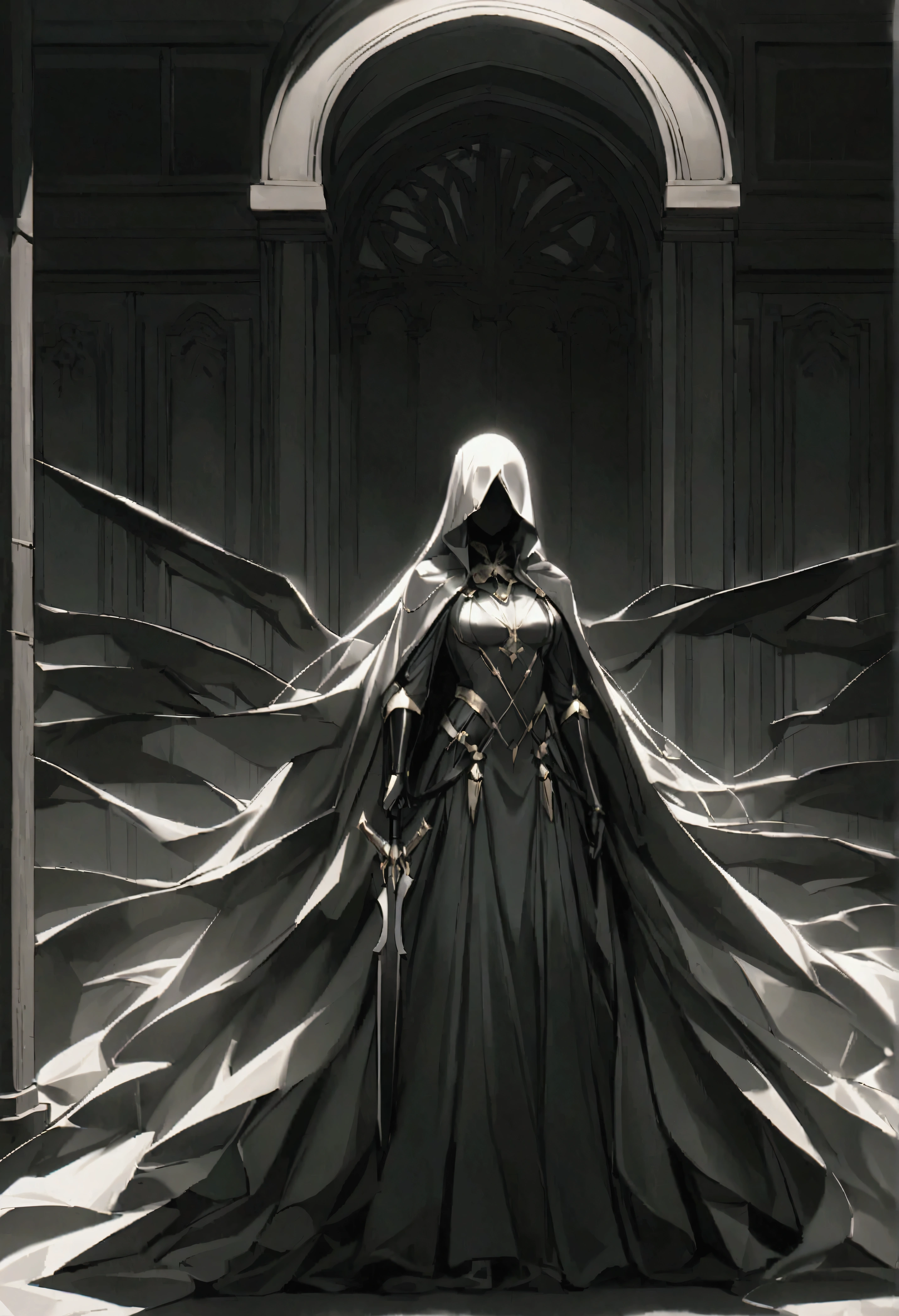 Shrouded in shadow and mystery、Wield weapons with deadly grace and precision。、Boasting terrifyingly accurate shooting。Shrouded in shadow and mystery謎のダークヒーロー。Terrifyingly detailed、Equipped with a fearsome, elegant and mysterious arsenal。With fearsome grace and precision、A mysterious dark hero lurking in the shadows。A mysterious hero shrouded in darkness、Wield your weapon with deadly grace and unparalleled precision。He is an unsung hero、Equipped with deadly graceful and deadly accurate weapons。-