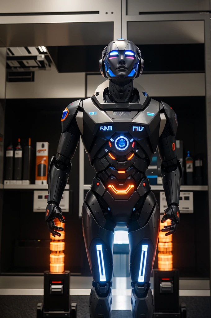 advanced robots that depict ai, named Ryzen