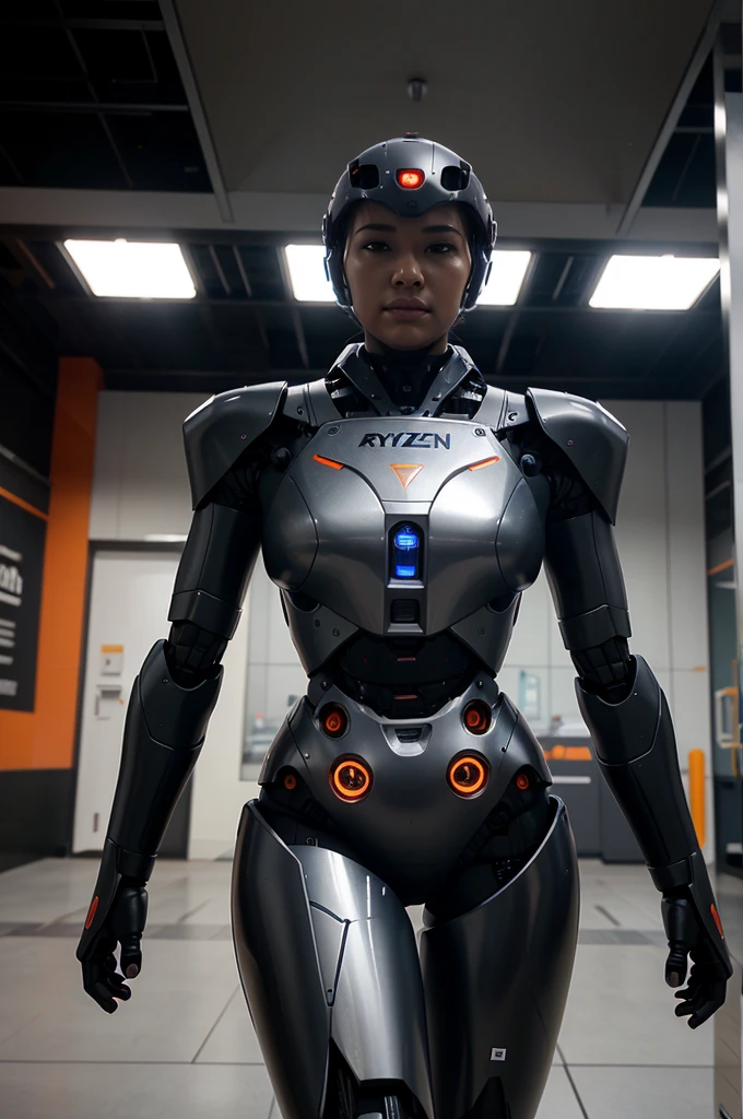 advanced robots that depict ai, named Ryzen