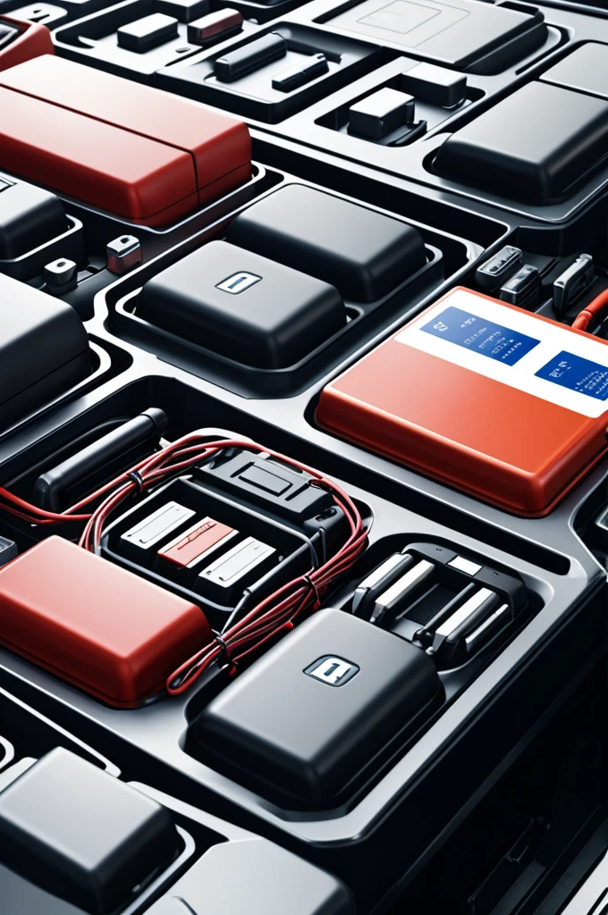 Car batteries with RFID CRM and ERP different models