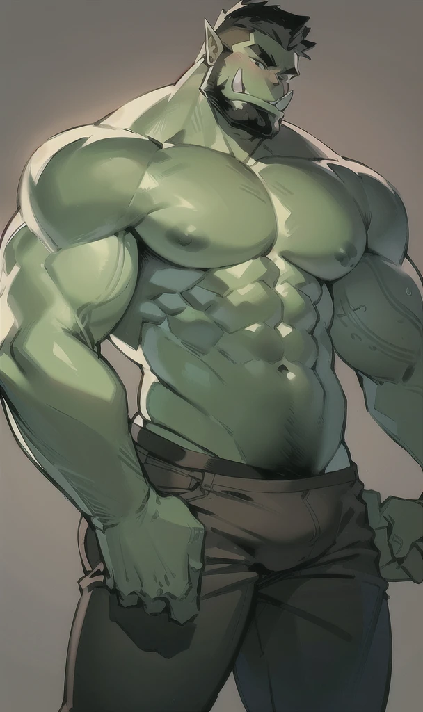 mature male, (male focus:1.2), muscular, happy smile, Training
BREAK
(mature male:1.3), (muscular:1.3), orc,0rc, (green skin:1.2),( casual:1.4)
