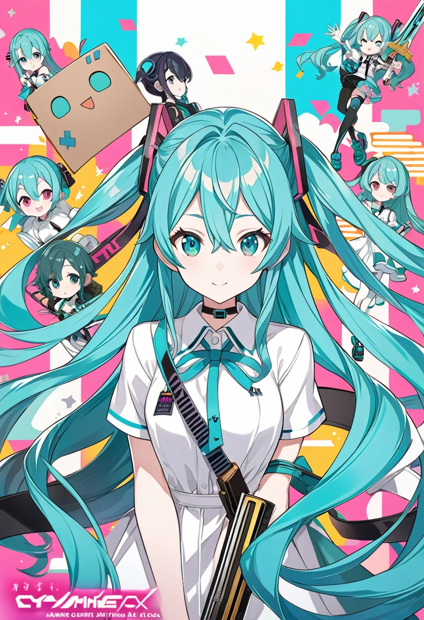 Anime girl with long blue hair and a white shirt holding a sword, Mikudayo, hatsune miku, Cute art style in anime, Android Heroine, Official character art, Portrait of hatsune miku, friend, Cyan Hair Anime Girl, Best Anime 4K Konachan Wallpaper, !!Full body portrait!!, committee, hatsune miku肖像
情報
