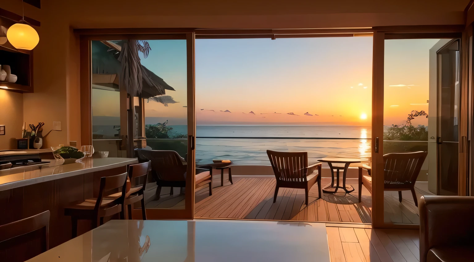 Calm Sunrise Soft Melodic Acoustic Jazz Tropical Zen kitchen room Floating Cocktail Gentle Chill