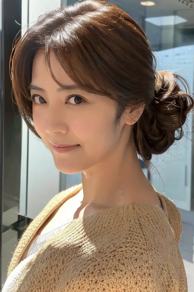 ((Highest quality)), ((masterpiece)), (detailed),Perfect Face,Japanese,Mature Woman,Upper Body