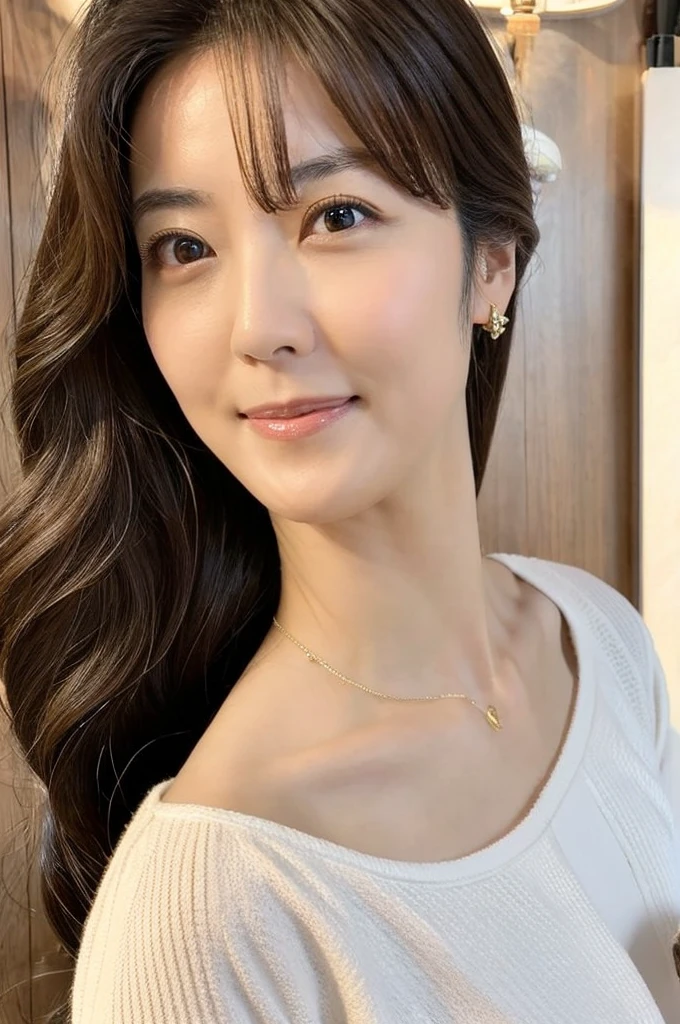 ((Highest quality)), ((masterpiece)), (detailed),Perfect Face,Japanese,Mature Woman,Upper Body