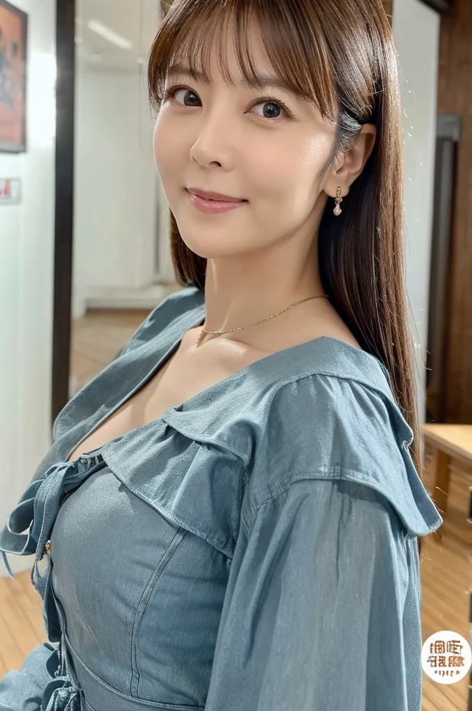 ((Highest quality)), ((masterpiece)), (detailed),Perfect Face,Japanese,Mature Woman,Upper Body