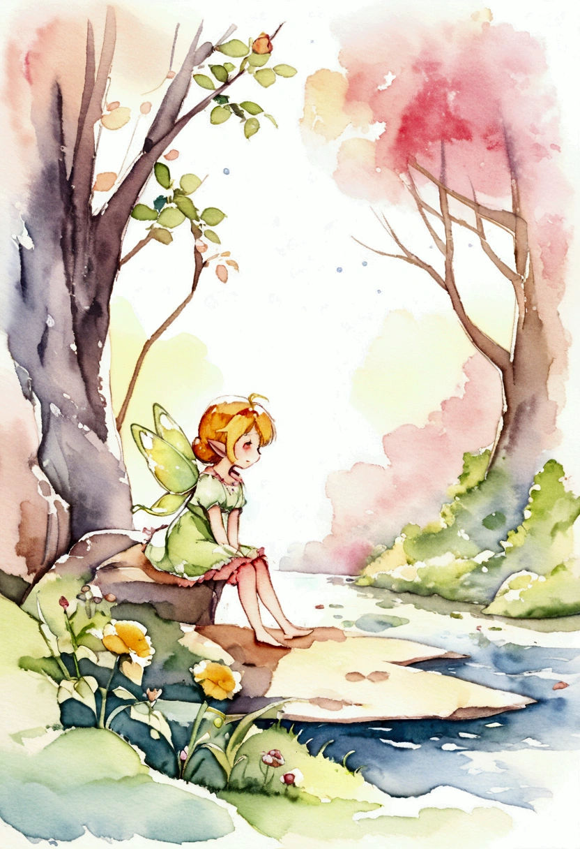 Tinkerbell Fantasy Picture books watercolor