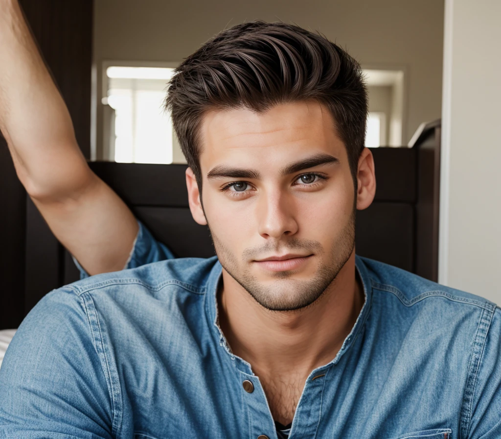 Realistic 27 years old man from USA