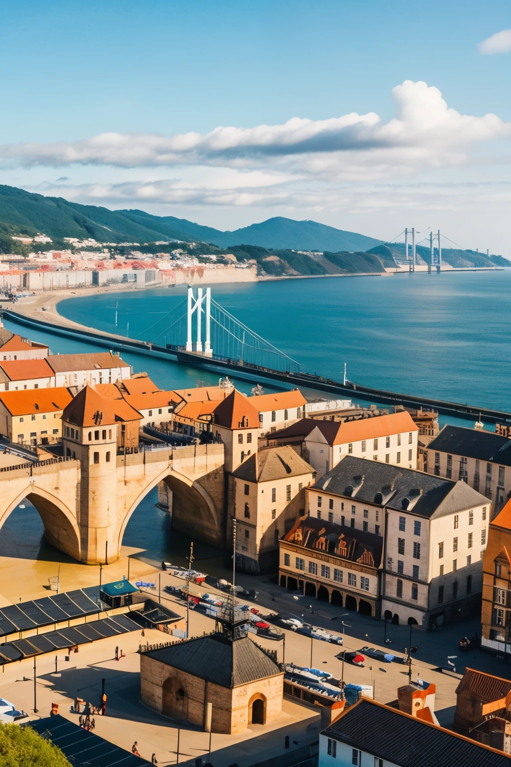 ((Best Quality)), ((masterpiece)), (detailed), market and demand for port society, key factors, infrastructure and connectivity