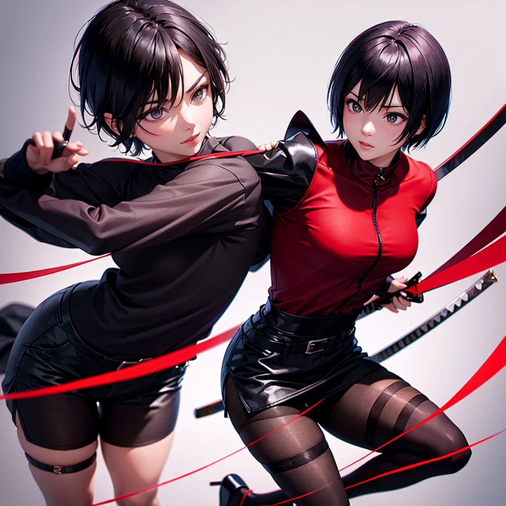 Katana Blood Short Hair Tights