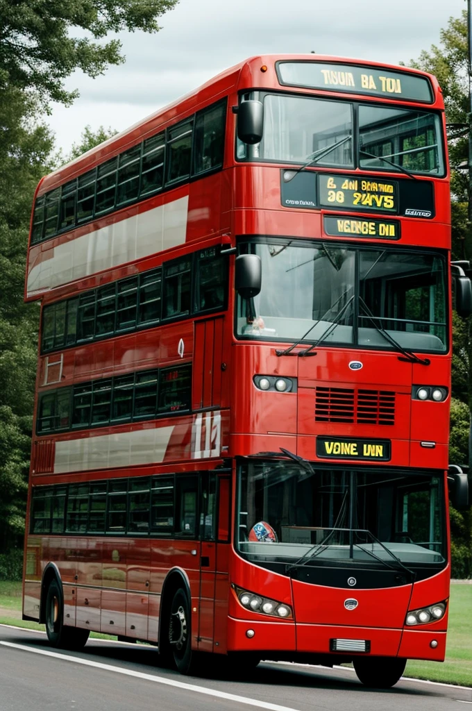 A racing bus